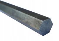 Pręt stalowy sześciokątny 6-kątny s22 mm - długość 100cm