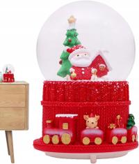 Świąteczne Kule Śnieżne, Podstawa Z Żywicy, Szklana Kryształowa Kula