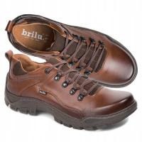 BRILU ПОЛЬСКИЕ МУЖСКИЕ КОЖАНЫЕ ТРЕККИНГОВЫЕ БОТИНКИ EMMET BROWN