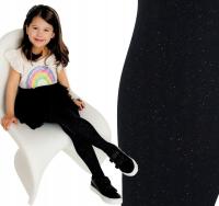 Yoclub детские колготки черный микрофибра