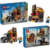 LEGO CITY 60404 CIĘŻARÓWKA Z BURGERAMI BUDKA Z HAMBURGERAMI KLOCKI FIGURKI