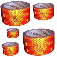 Светоотражающая самоклеящаяся лента оранжевая предупреждающая 5 м оранжевая