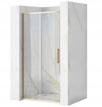 Drzwi Prysznicowe Przesuwne Rapid Slide Gold Złote 100-150 130 cm
