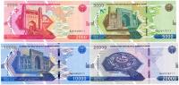 Uzbekistan - zestaw 4 sztuk: 2000-20000 som 2021 * seria AA