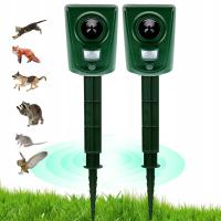 2SZT Ultradźwiękowy Odstraszacz Zwierząt z Czujnikiem Ruchu - IPX4