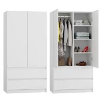 ШКАФ БЕЛЫЙ ШКАФ БОЛЬШОЙ ДЛЯ ОДЕЖДЫ ОТКРЫВАЮЩИЙСЯ ЯЩИК СОВРЕМЕННЫЙ