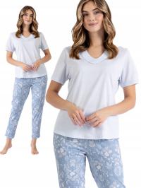 Leveza ADORA - stylowa błękitna piżama damska