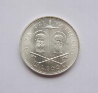 D152 WATYKAN 500 LIRA 1967 SREBRO OD 1 ZŁ