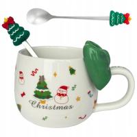 Ecarla KUBEK ŚWIĄTECZNY Z KOKARDĄ - zestaw w pudełku na prezent