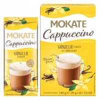 Кофейный напиток кофе капучино с пеной ваниль 160 г 8 пакетиков Мокате