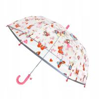 Dziecięcy parasol MOTYLE, przezroczysty