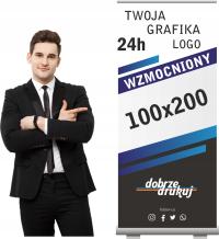 ROLL-UP 100X200, ROLLUP с печатью сильный картридж