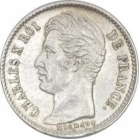 8.hy.FRANCJA, KAROL X, 1/4 FRANKA 1827 A