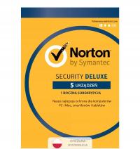 Antywirus Norton 360 Deluxe 5 PC / 1 rok z Secure VPN (nie wymaga karty)