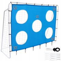 Футбольные ворота с металлическим тренировочным ковриком для детей 213X152