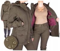 Женская охотничья куртка зеленая для охоты в лес с капюшоном FIRI
