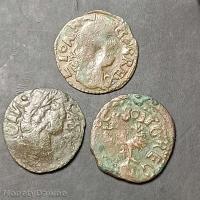 ZESTAW 3 x fałszerstwo z epoki szeląg boratynek koślawe