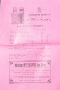 MAGISTER KLAWE – REKLAMA – 1914