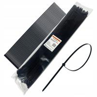 Opaski zaciskowe kablowe Trytytki trytki UV 4,8 x 500 mm, czarny 100 szt.