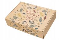 Karton Wykrojnikowy Świąteczny 250x200x50mm Pudełko Prezentowe Gabaryt A