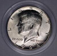 USA - 1/2 DOLARA HALF DOLLAR 1964 r. BZM - KENNEDY SREBRO (2)