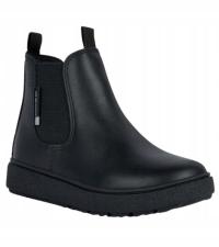 GEOX BOTKI MŁODZIEŻOWE CZARNE SKÓRZANE JJB