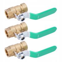 3/8 cal Mosiądza zawór kulowy Podwójny korozja Odporność na gwint WY