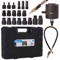 Ściągacz pneumatyczny do wtryskiwaczy Geko z adapterami