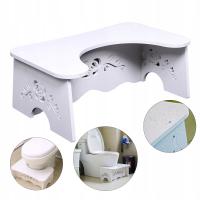 Stołek toaletowy w kwiaty, kroki pomocy toaletowej Stołek dla dzieci i seniorów