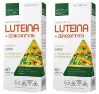 Luteina + Zeaksantyna Medica Herbs Ochrona oczu Dobre widzenie Promienie UV