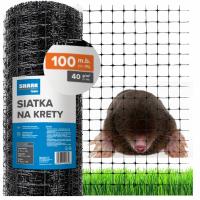 SIATKA NA KRETY NORNICE 2x100m 40g PRZECIW KRETOM CZARNA MOCNA PREMIUM