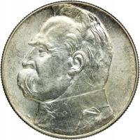 Polska, II RP, 10 złotych 1939, Józef Piłsudski, st. 1-, BARDZO ŁADNA