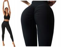 Legginsy PUSH UP SIŁOWNIA fitness wysoki stan marszczenia 908