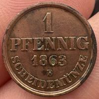 1 Pfennig 1863 B Hannover