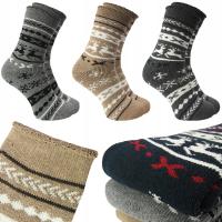 BeLingual skarpetki wełniane thermo alpaca nieuciskowe, termoaktywne wielokolorowy