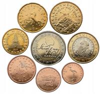 СЛОВЕНИЯ НАБОР ИЗ 8 МОНЕТ 1 ЕВРО ЦЕНТ-2 ЕВРО 2007-2024 UNC