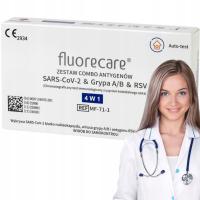 Тест COVID-19 грипп AB RSV Combo 4in1 Fluorecare домашний длительный срок годности