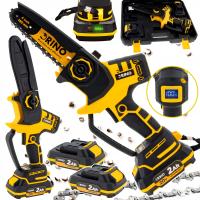 PIŁA ŁAŃCUCHOWA AKUMULATOROWA BEZSZCZOTKOWA MINI PILARKA RINO 20V + 2 AKU