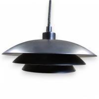 Duńska lampa talerzowa w stylu PH Larsen space age design 1990 No11