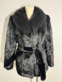 Futro Naturalne z Królików kołnierz Lis 77