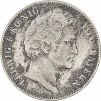 13.hy.BAVARIA, LUDWIK I, 1 GULDEN 1843