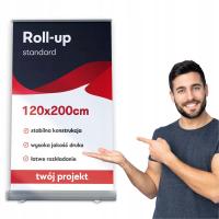 ROLL-UP 120x200 см твердый, высокое качество печати