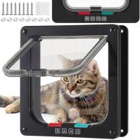 DRZWICZKI WAHADŁOWE DRZWI DLA KOTA PSA DWUSTRONNE MOCNE Z KLAPKĄ SZYBKĄ XL