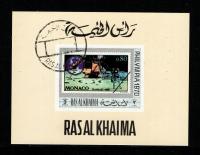 Ras al Khaima . Mini arkusz ( Kosmos ) 1970 r.