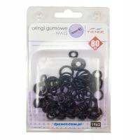 НАБОР УПЛОТНИТЕЛЬНЫХ КОЛЕЦ - 80 ШТ. РЕЗИНОВЫЕ УПЛОТНИТЕЛЬНЫЕ КОЛЬЦА МАЛЕНЬКИЕ