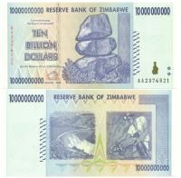 ZIMBABWE 10000000000 DOLARÓW 2008 P-85 UNC AA