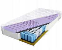 Materac kieszeniowy 120x200 7 strefowy hr 25 cm sprężynowy multipocket H4