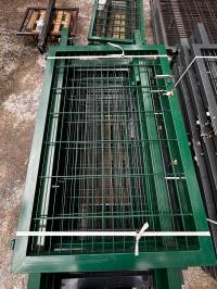 Furtka panelowa STRONG 100x140 cm, RAL6005, drut 6/5/6, komplet ze słupkami