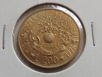 Włochy 200 Lirów 1994 , 180 rocznica - Karabinierzy st. UNC-