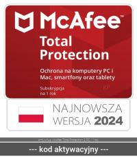 Antywirus McAfee Total Protection 3 PC / 1rok